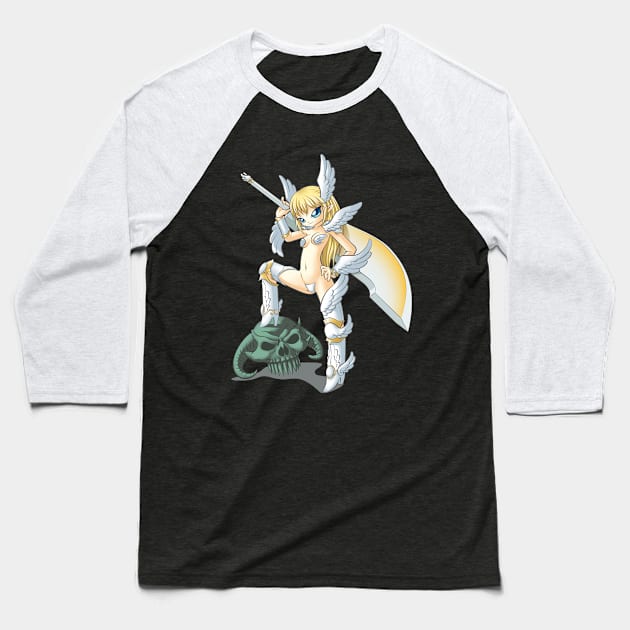 Demonbane Baseball T-Shirt by MauroPeroni